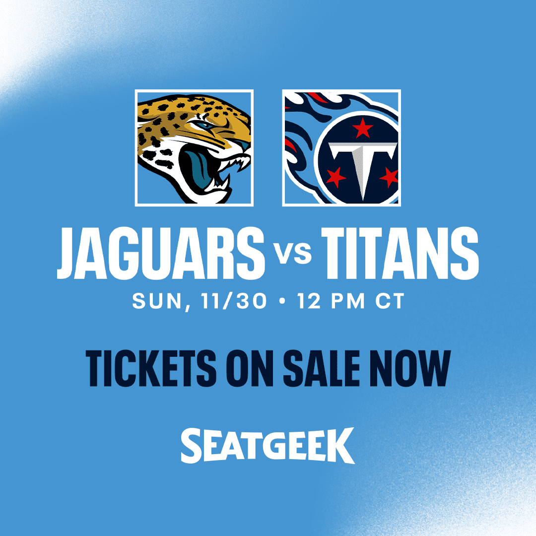 Jacksonville Jaguars vs. Tennessee Titans - Nissan Stadium
