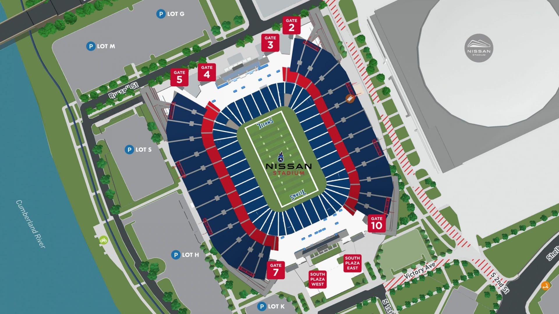 Nissan Stadium Map